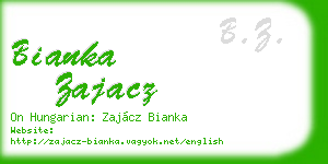 bianka zajacz business card
