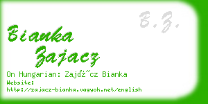 bianka zajacz business card